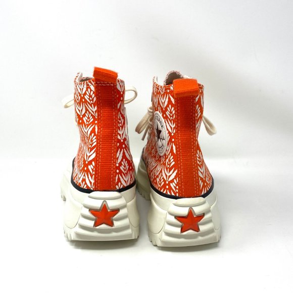 Converse Platform Sneaker Women 171922C RUN STAR HIKE HI Bright Poppy Red Canvas - Picture 5 of 10